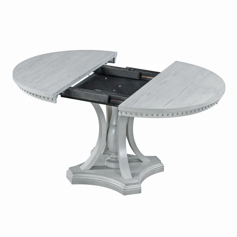 Retro 58" Round Extendable Dining Table