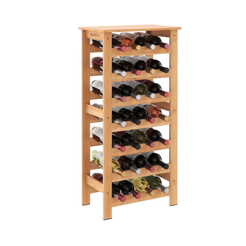 ClosetMaid Bamboo 28-Bottle Wine Rack