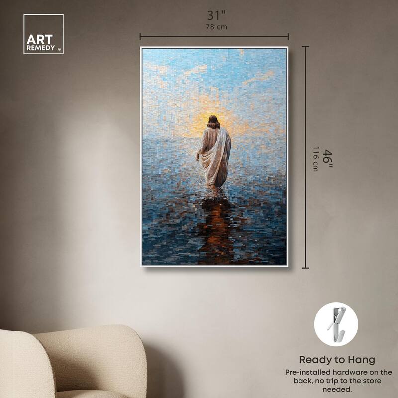 Water Walker Mosaic I Canvas by Art Remedy