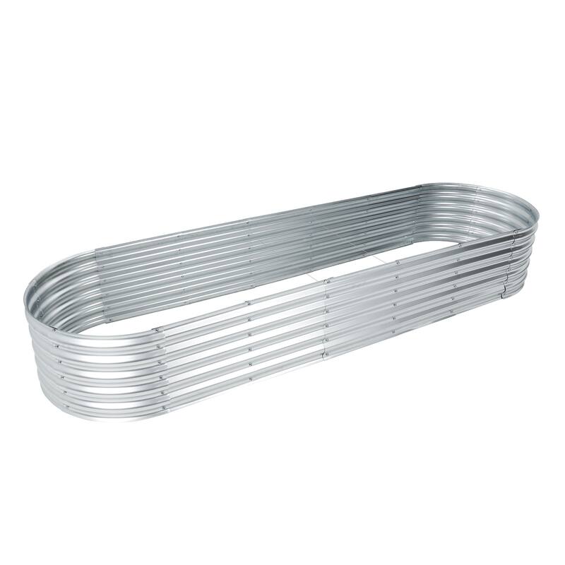 Aoodor Galvanized Raised Garden Bed Kit for Vegetables, Flowers, Herbs