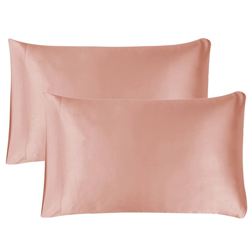 mend Satin Beauty Pillowcase - Set of 2 - Blush - Standard