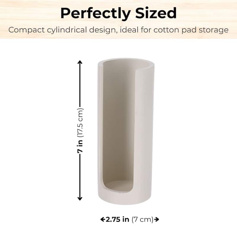 Minimalist Cotton Pad Holder - 2.75" L x2.75" W x 7" H