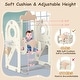 preview thumbnail 22 of 22, 5 in 1 Indoor Outdoor Toddler Slide and Swing Set, Kid Slide for Toddlers Age 1-3, Bus Themed Baby Slide