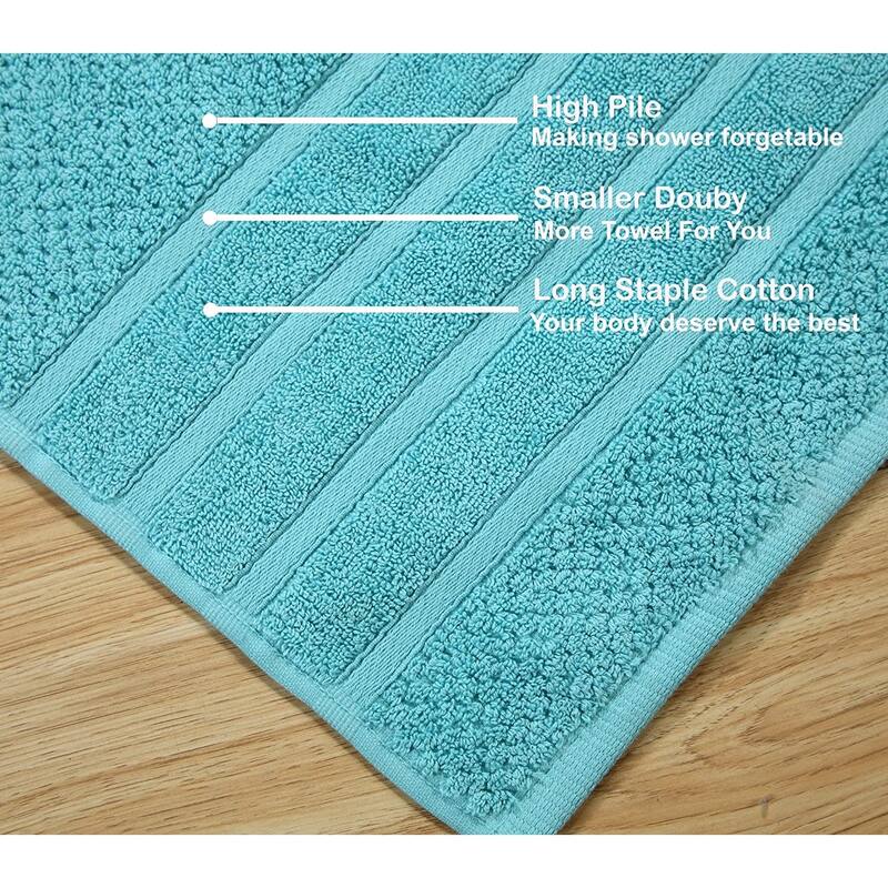 Luxurious Absorbent 650 GSM Combed Cotton 6-piece Towel Set