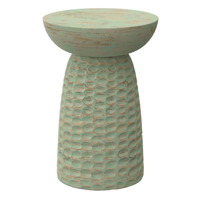 WYNDENHALL Willis 13" Wide Solid Wood Contemporary Accent Table & Fully Assembled - 12.6" D x 12.6" W x 17.7" H
