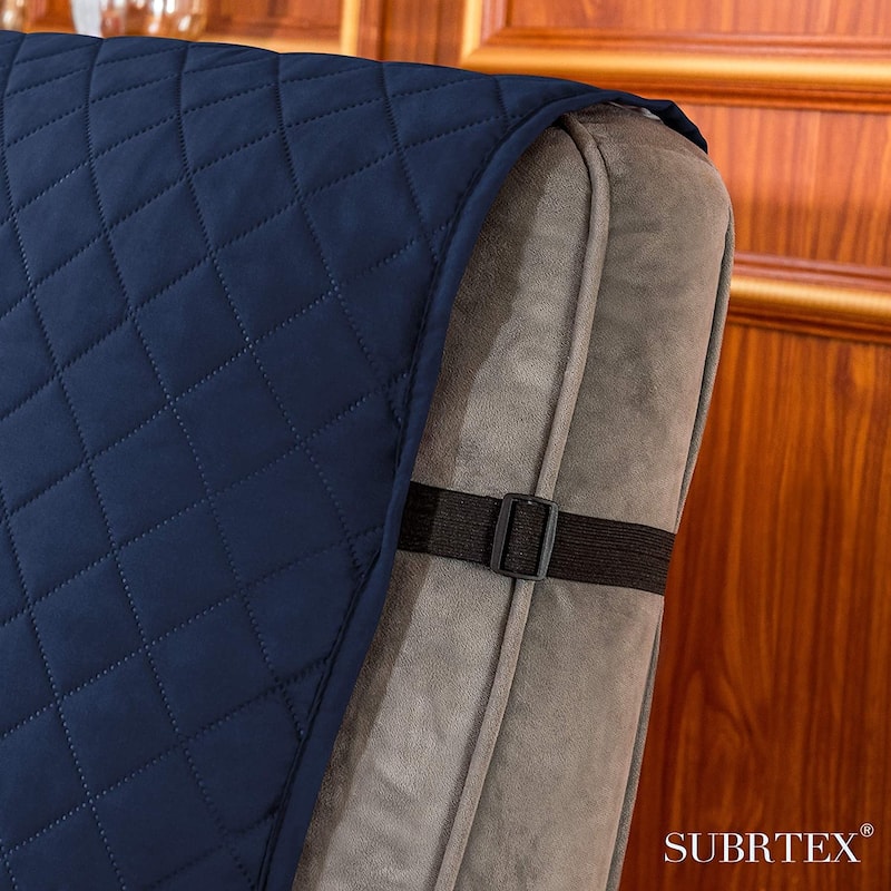 Subrtex Recliner Chair Reversible Washable Fitted Sofa Slip Cover - S