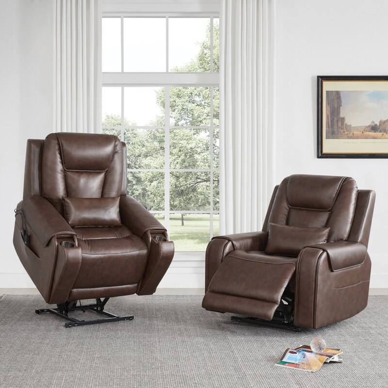 Andy Electric Power Lift Recliner with Heat and Massage for Elderly