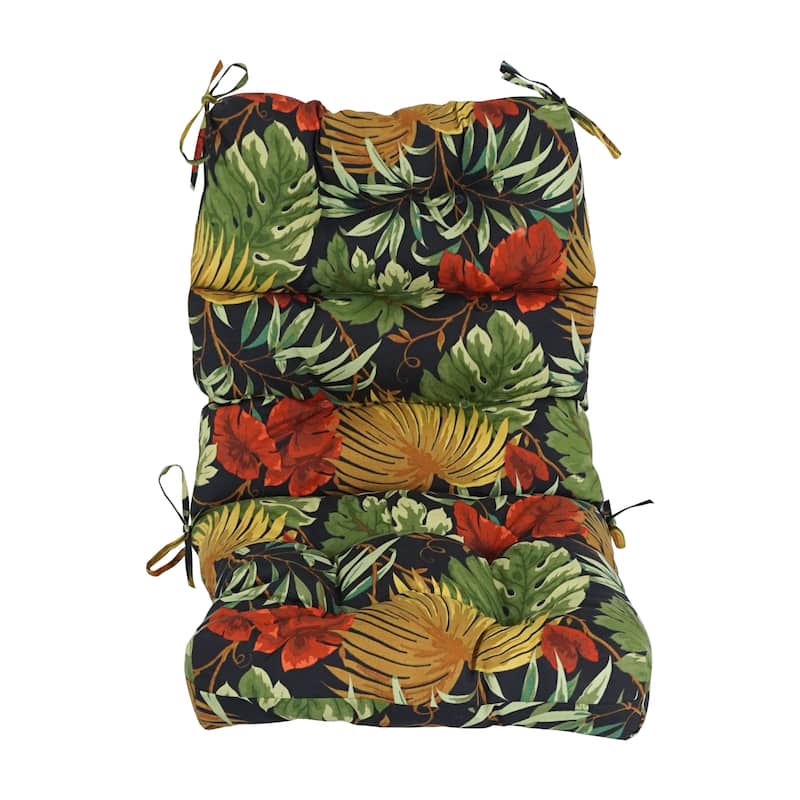 Multi-section Tufted Outdoor Seat/Back Chair Cushion (Multiple Sizes)