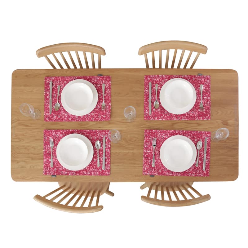 Deconovo Double-Faced Oxford Water Resistant Placemats (4-Pack)