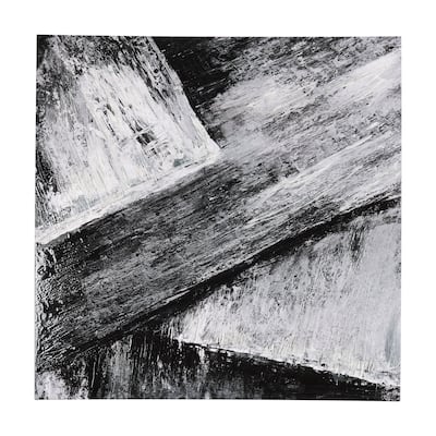 Black Composition I (30 x 30) Canvas Art Print