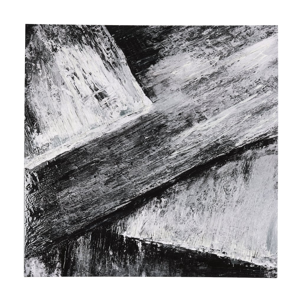 Black Composition I (30 x 30) Canvas Art Print