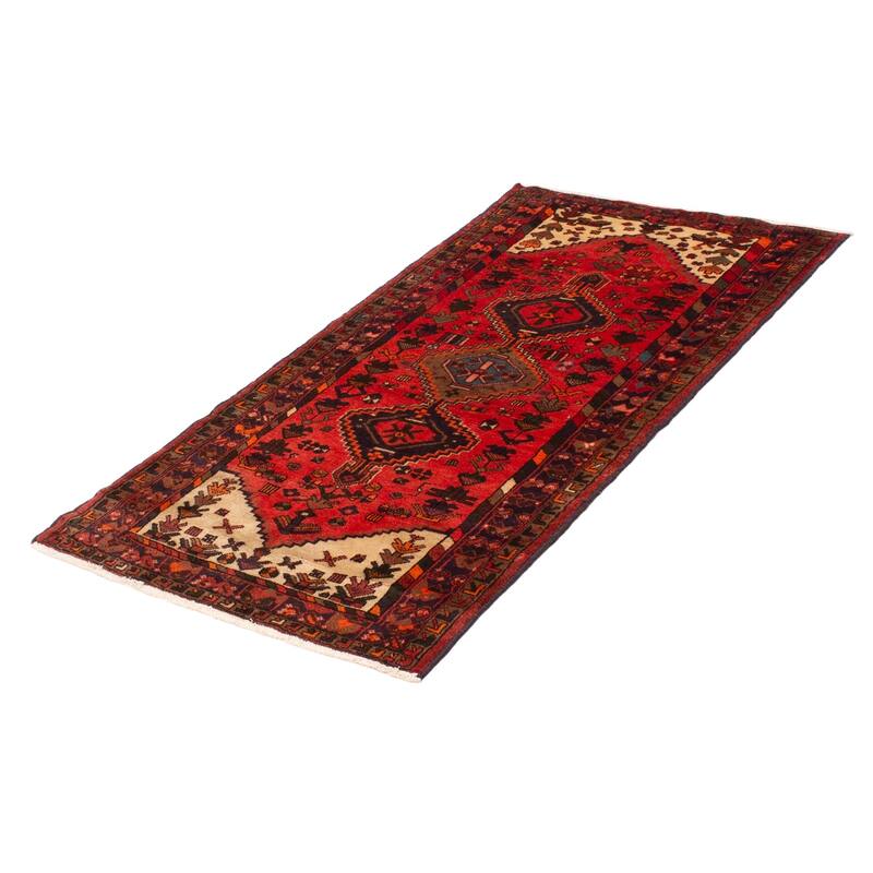 ECARPETGALLERY Hand-knotted Andelz Red Wool Rug - 3'5 x 6'2