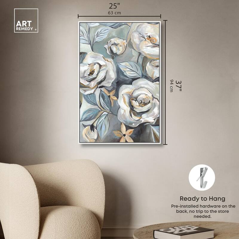 Grey Delight Canvas by Art Remedy