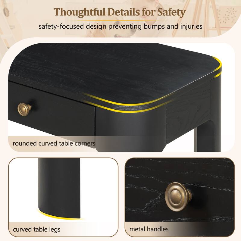 Entryway Table with 3 Concealed Drawers