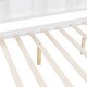 preview thumbnail 14 of 15, Full Size Kids Bed with Trundle and Back Shelf, Wooden House Frame with Roof and Play Area Design