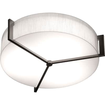 AFX APF1524LAJUD-LW Apex 17" Wide LED Flush Mount Drum Ceiling Fixture