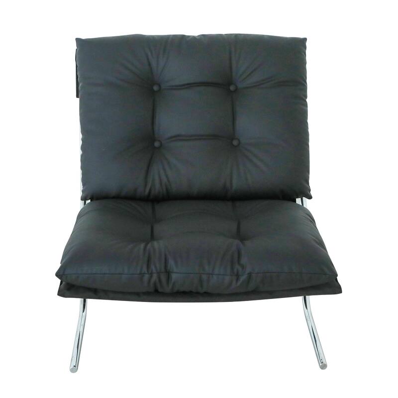 Faux Leather Upholstered Living Room Chair Accent Chair Reading Chair