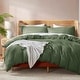 preview thumbnail 8 of 175, Nestl Ultra Soft Double Brushed Microfiber Duvet Cover Set with Button Closure Olive Green - California King