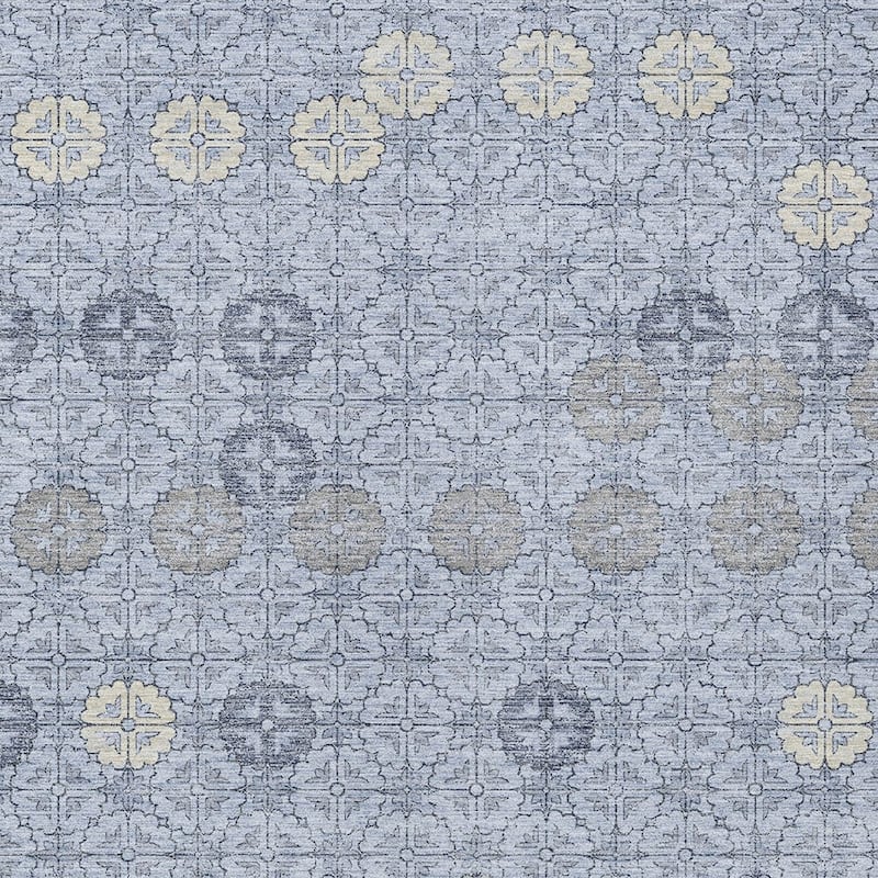 HomeRoots Geometric Transitional Rectangle Outdoor Rug
