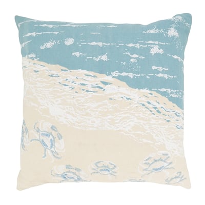 Crabs By the Sea Throw Pillow