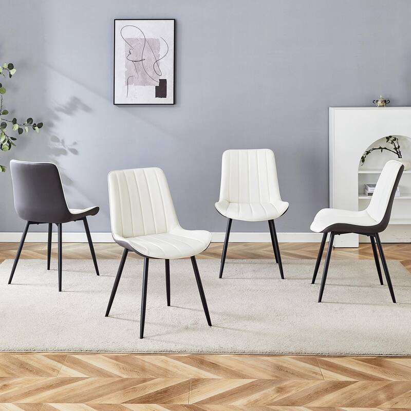 PU Dining Chair Set-Set of 4