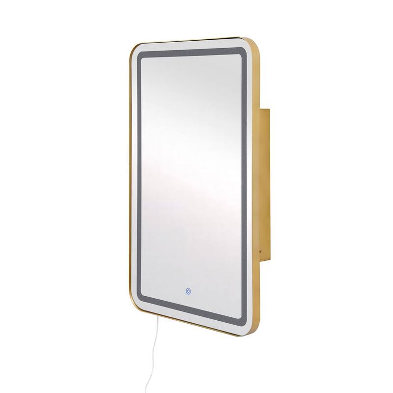 Roomfitters Rectangle Medicine Cabinet with Mirror, Wall Mounted Bathroom Storage