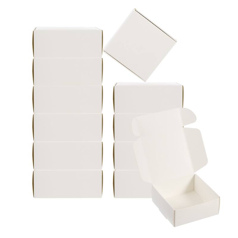 3"x3"x1.5" Paper Soap Box, 20 Pack Soap Boxes Square, White