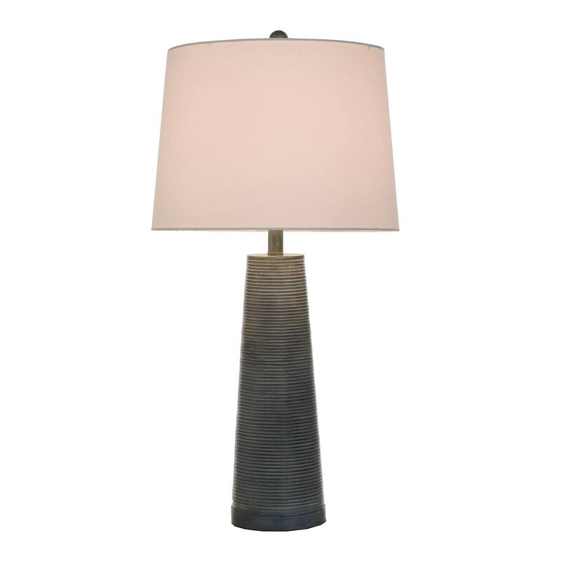 Conical - Table Lamp - Made of Polyresin - White Linen Shade - 31"H