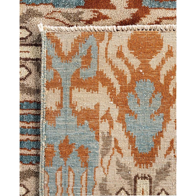Ikat One-of-a-Kind Hand-Knotted Area Rug, Beige - 8' 3" x 10' 5"
