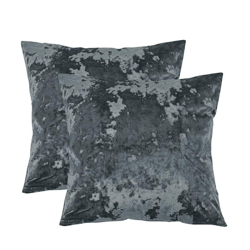 Rancho Crushed Velvet Throw Pillow Cover Set, NO INSERT