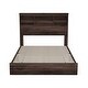 preview thumbnail 13 of 16, Queen Size Vintage Platform Bed,With Storage Headboard and Charging Station
