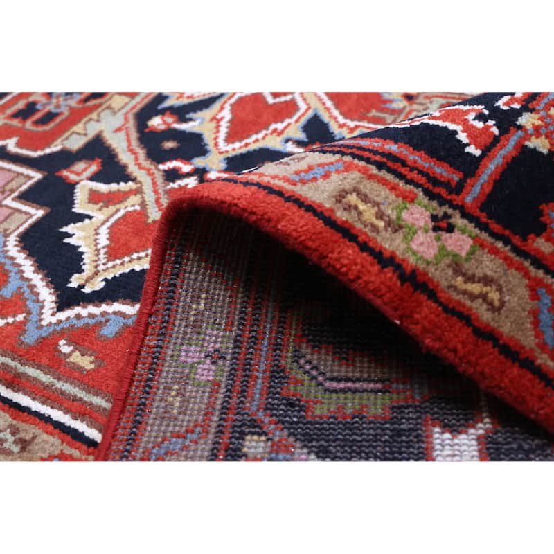 ECARPETGALLERY Hand-knotted Serapi Heritage Dark Copper Wool Rug - 7'11 x 10'2