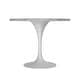 preview thumbnail 26 of 25, Verve Dining Table with a 36" Round Tabletop in White Steel Pedestal
