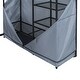 preview thumbnail 38 of 78, Full Size Metal Loft Bed with Workstation Desk, Built-In Shelves, LED Light Strip, Power Outlet & Hanging Wardrobe Storage