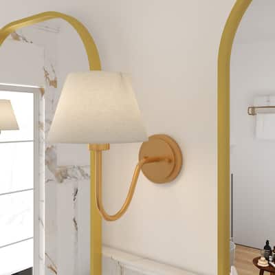 Acroma Beacon Brass Armed Wall Sconce