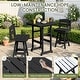 preview thumbnail 49 of 48, 3-Piece HDPE Counter Height Bar Set with 2 24.8'' Height Swivel Bar Stools and 29.92'' W Square Bar Table,Pub table sets of 3