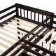 preview thumbnail 10 of 10, 3 IN 1Twin-Twin over Full L-Shaped Bunk Bed With 3 Drawers, Portable Desk and Wardrobe