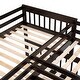 preview thumbnail 10 of 10, Twin-Twin over Full L-Shaped Bunk Bed With 3 Drawers, Portable Desk and Wardrobe