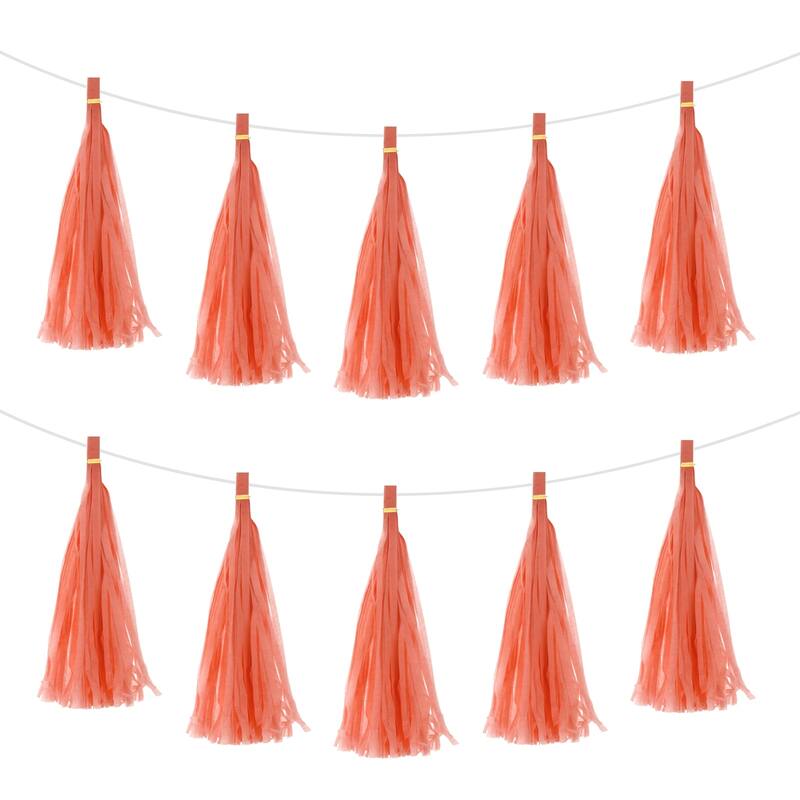 25Pcs Tassel Garland Banner with Rope