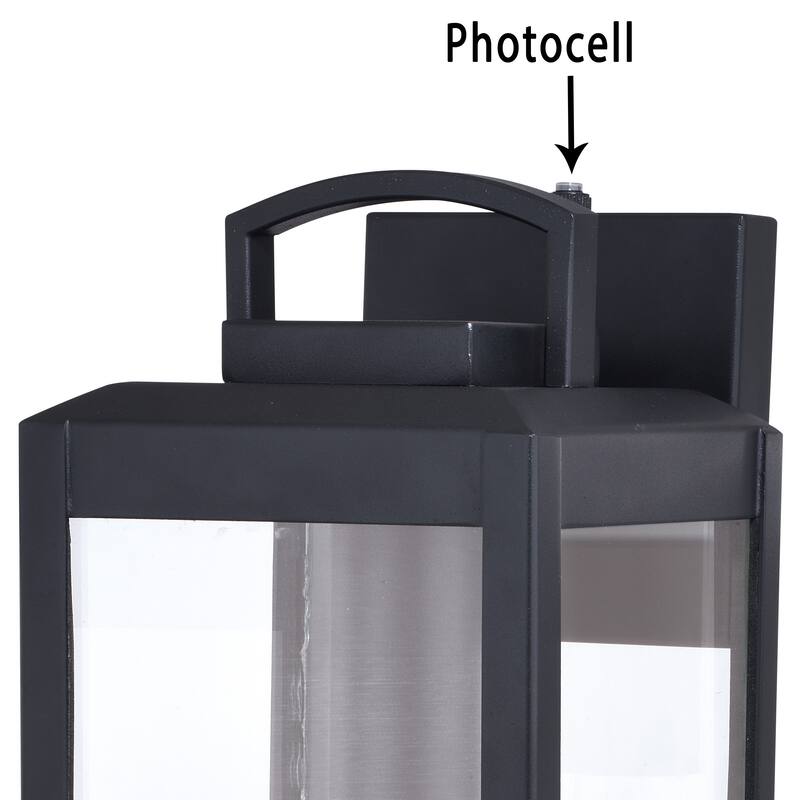 Kinzie 1-light Modern Dusk-to-Dawn Outdoor Wall Lantern