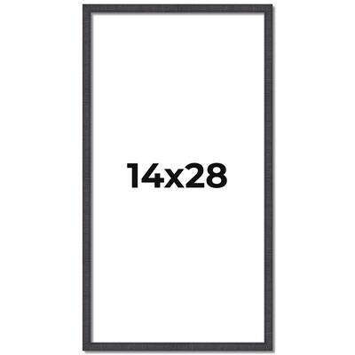14x28 Frame Brown Solid Wood Picture Frame - Complete Modern Photo
