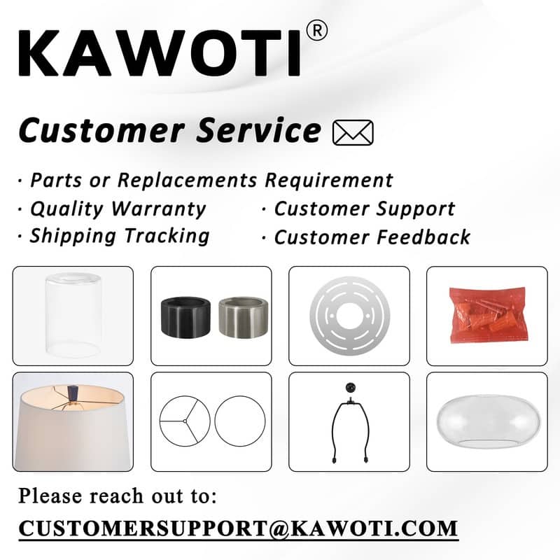KAWOTI 65inch Modern Adjustable Standard Floor Lamp with White Drum Shade