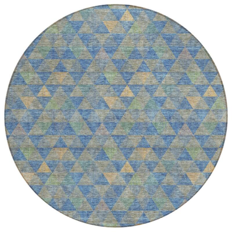 HomeRoots Geometric Transitional Rectangle Outdoor Rug