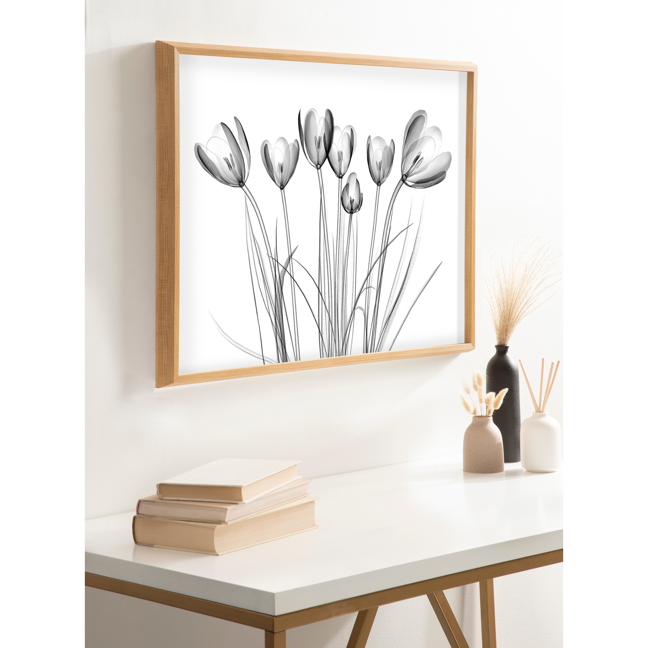 Kate and Laurel Blake Crocus Printed Art by Creative Bunch Studio