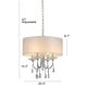preview thumbnail 17 of 15, Pasargad Home Bliss Collection Metal & Crystal Chandelier Lights