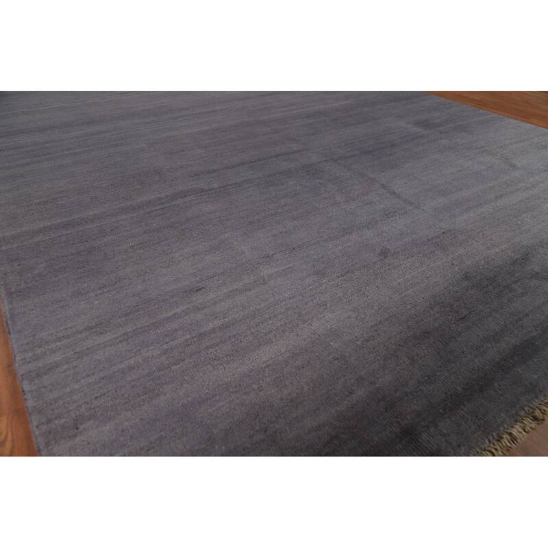 Grays & Blues Modern Gabbeh Oriental Area Rug Hand-Knotted Wool Carpet - 6'5" x 9'5"