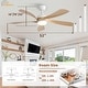 preview thumbnail 54 of 118, Sofucor 45/52 Inch Ceiling Fan with Remote & Lights Quiet DC Motor 5 Blade High CFM Modern Fan