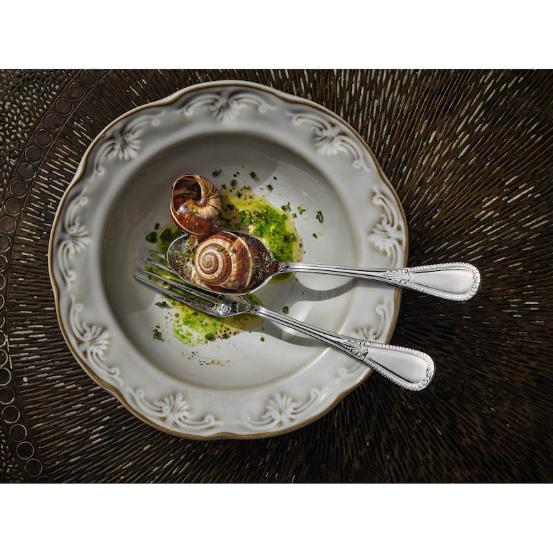 Fortessa Savoy 18/10 Stainless Steel, 5PC Flatware Set (Service for 1), Silver