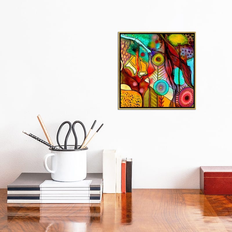 iCanvas "Terre d'Accueil" by Sylvie Demers Framed Canvas Print