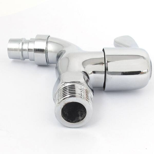 20mm Male Threaded Silver Tone Metal Water Faucet Tap for Washing
